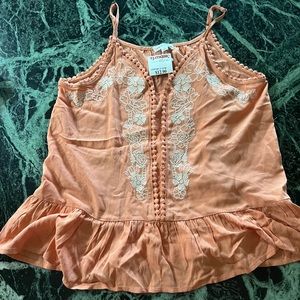 NWT WOMEN'S Cami Top blouse size S orange LOVE ON A HANGER